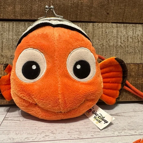 Walt Disney World Finding Nemo Plush Coin Purse Mini Bag Mini Bags